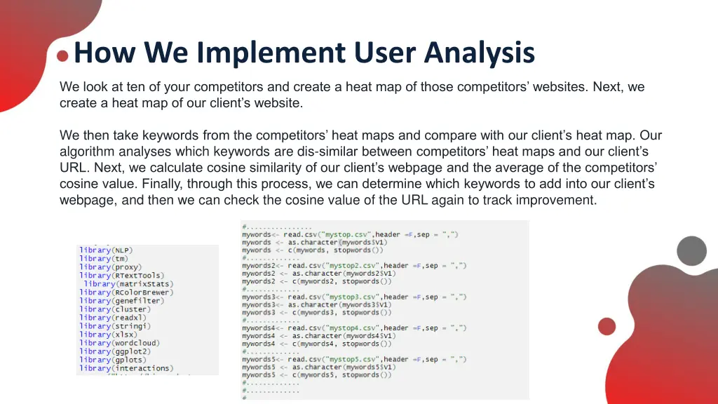 how we implement user analysis