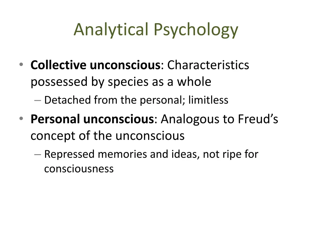 analytical psychology 1