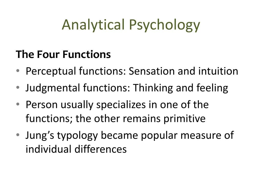 analytical psychology 4