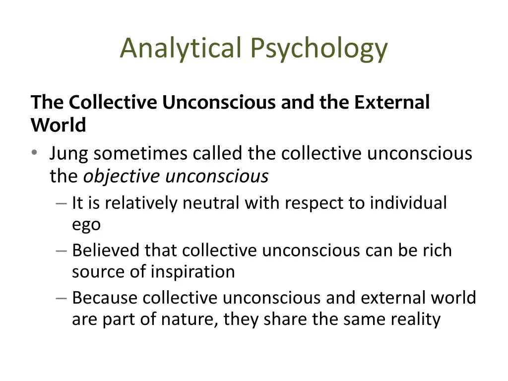 analytical psychology 5