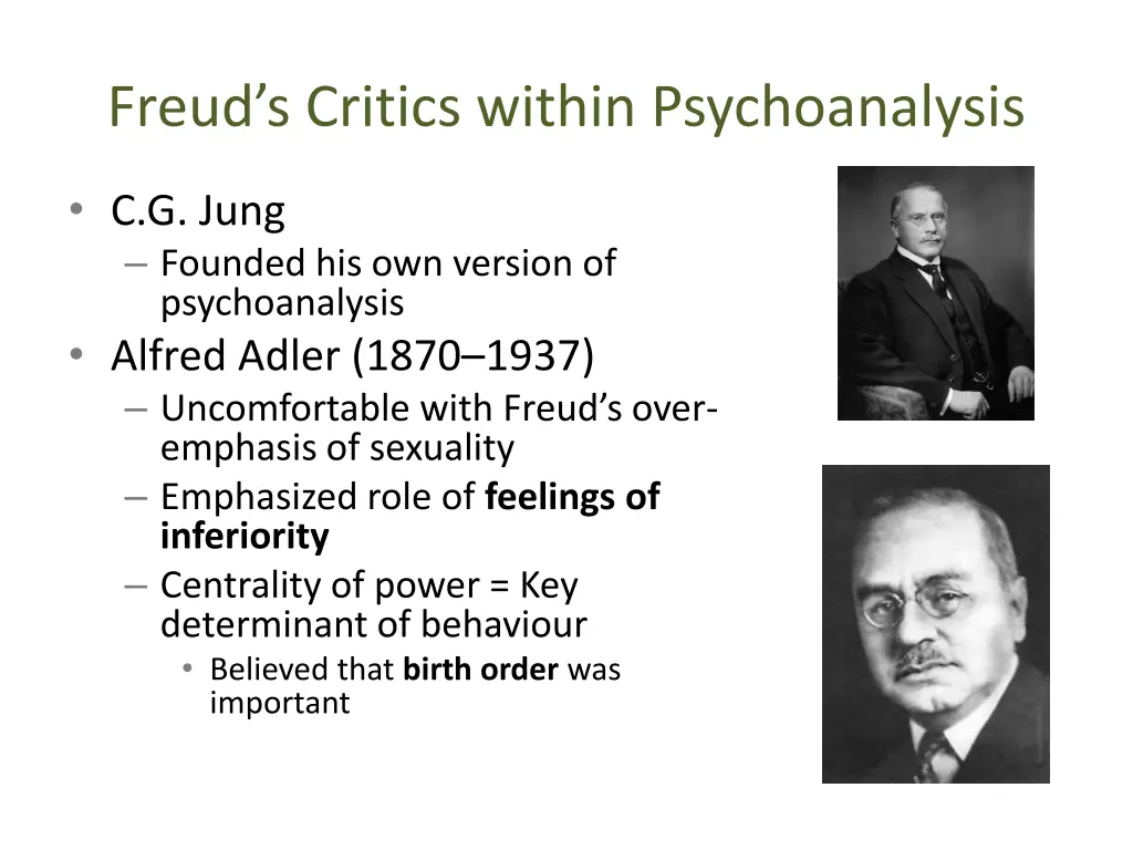 freud s critics within psychoanalysis