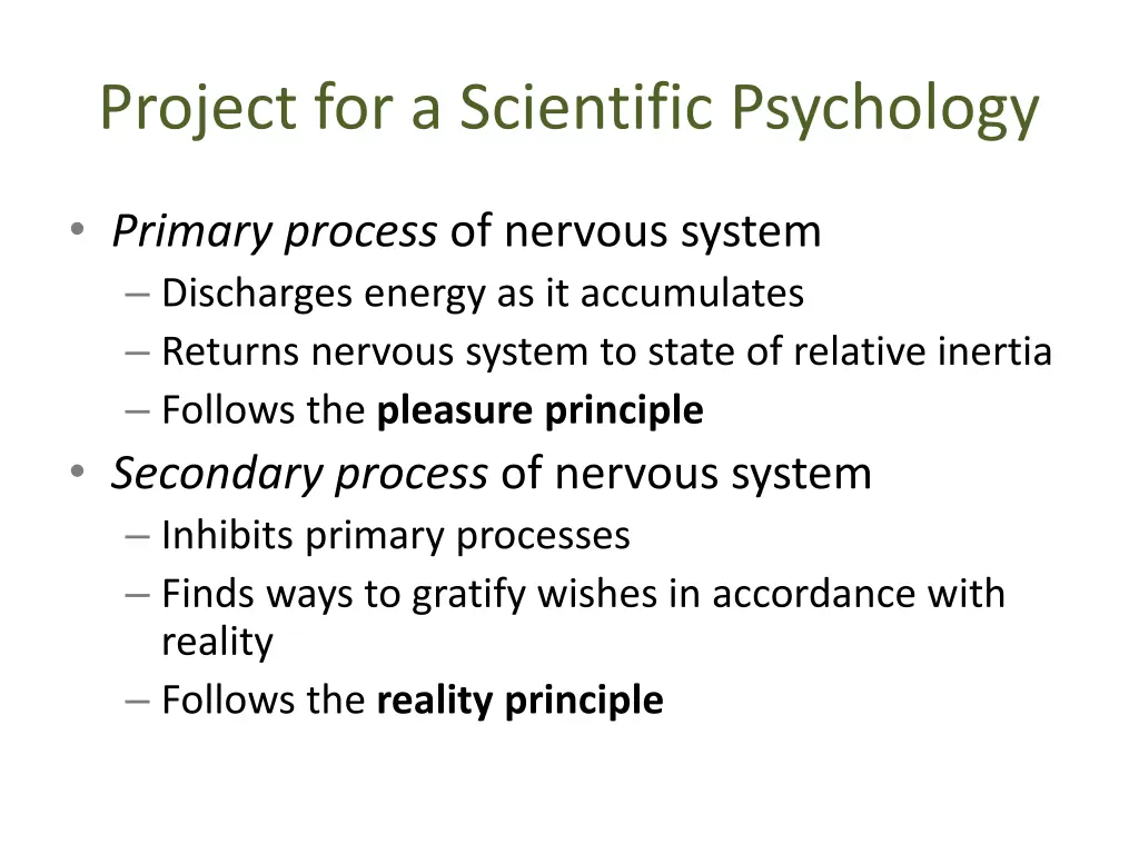 project for a scientific psychology 1