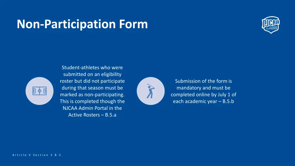 non participation form