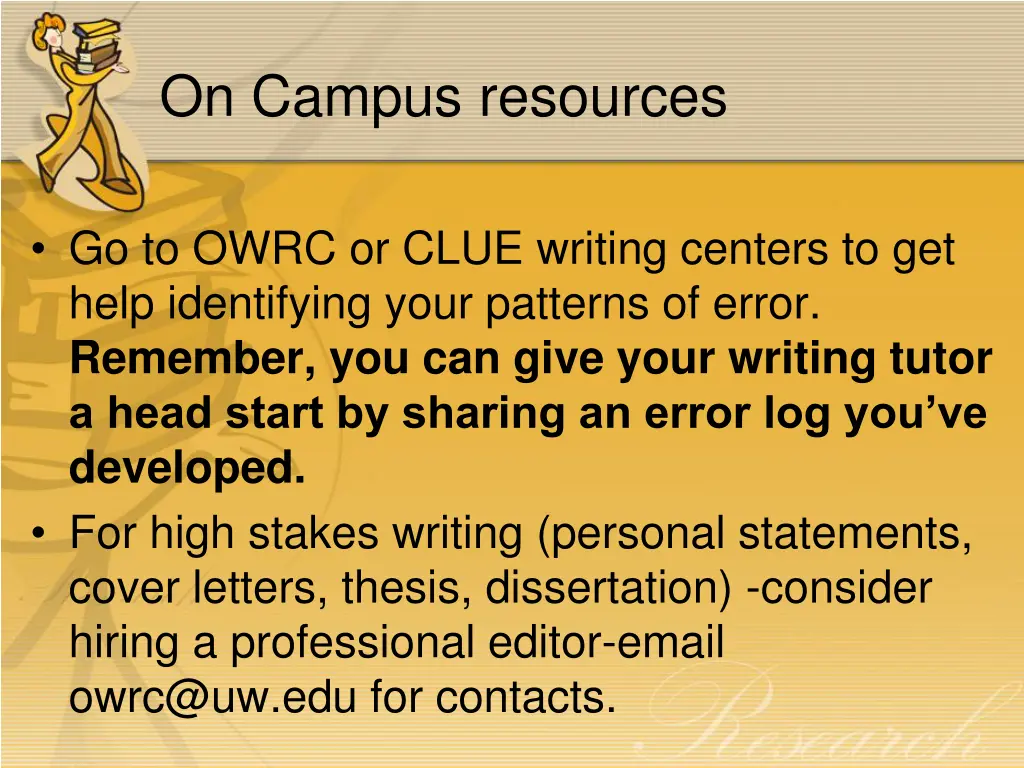 on campus resources