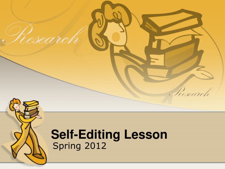 self editing lesson spring 2012
