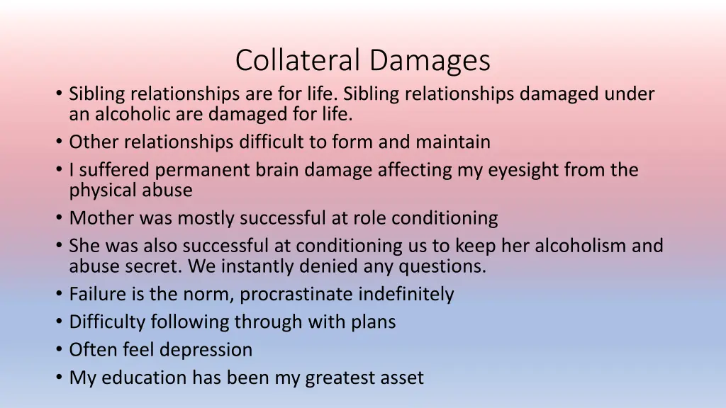 collateral damages