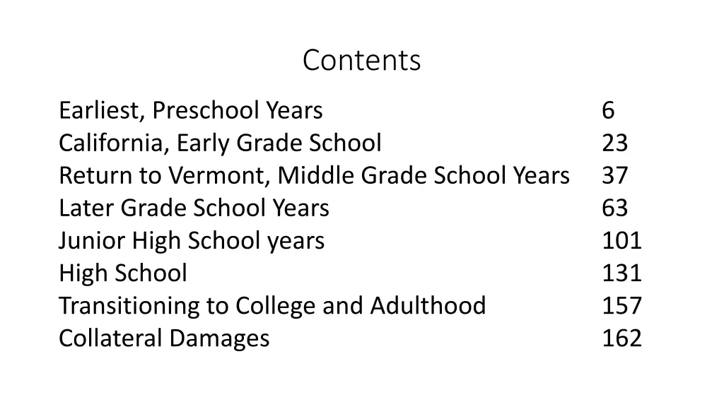 contents