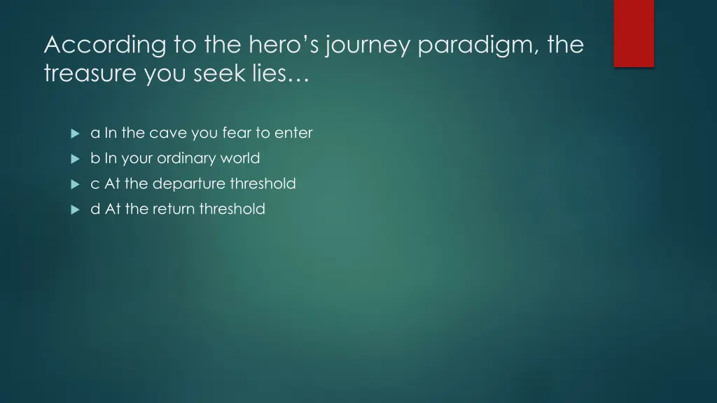 according to the hero s journey paradigm