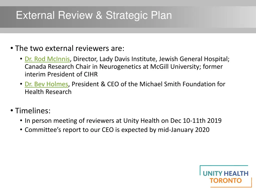 external review strategic plan 1