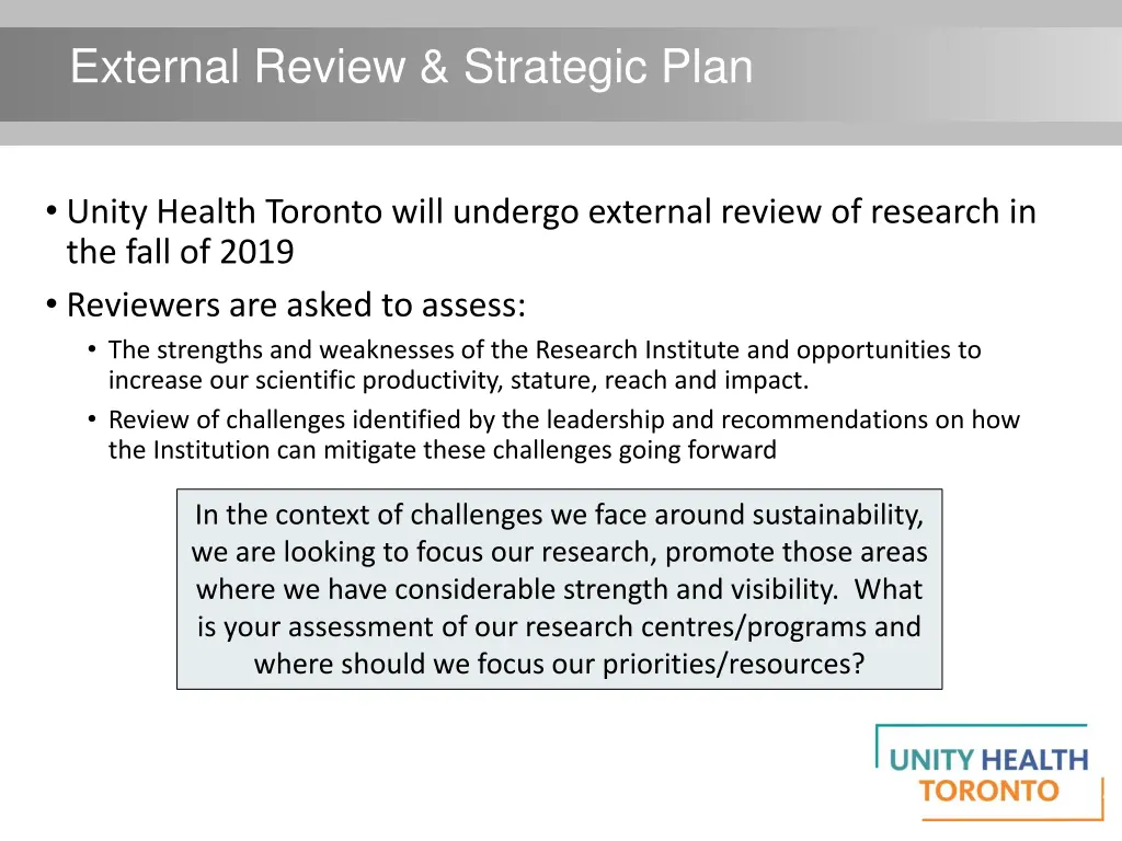 external review strategic plan