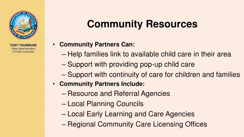 community resources