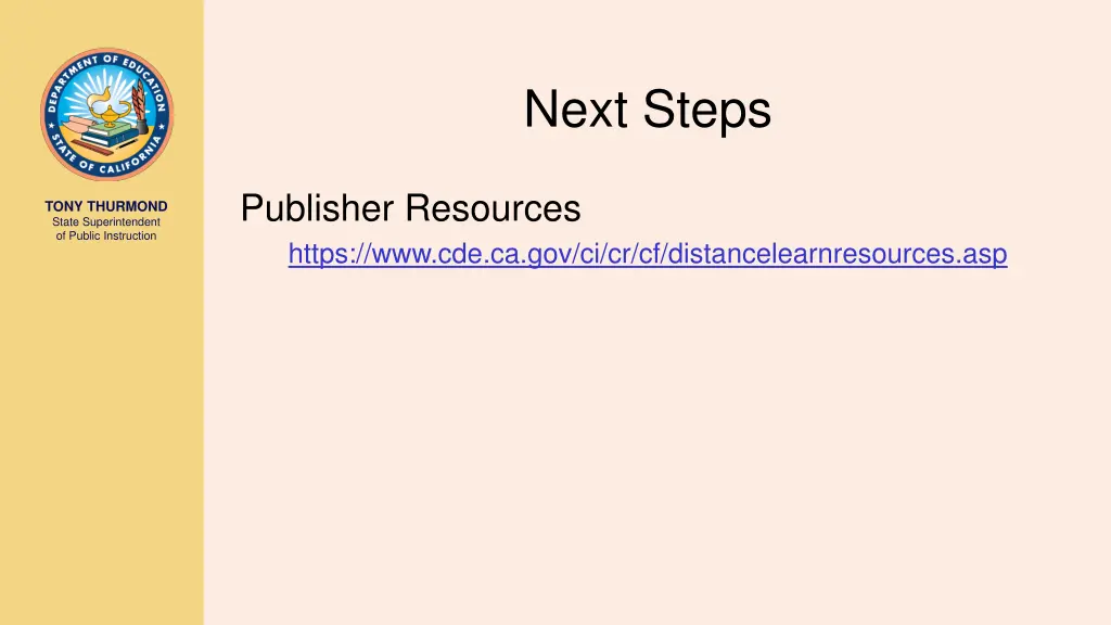 next steps