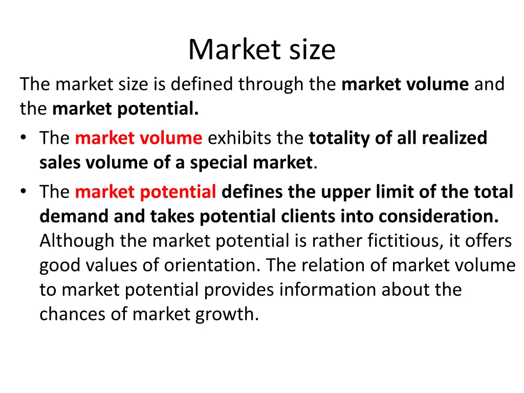 market size