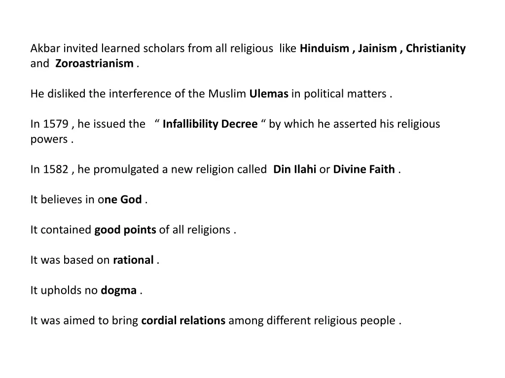 akbar invited learned scholars from all religious