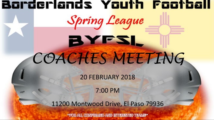 coaches meeting