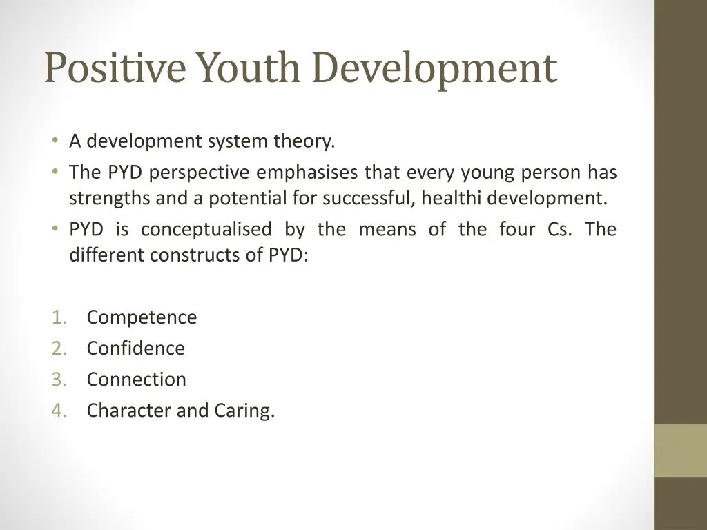 positive youth development