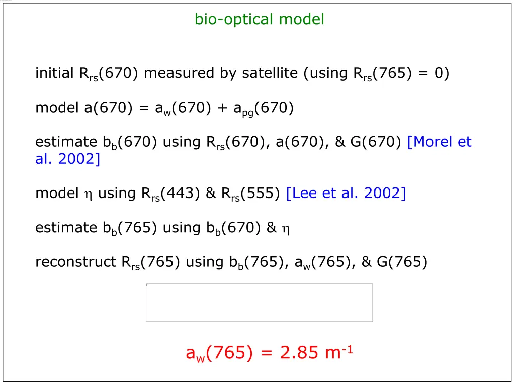 bio optical model 5