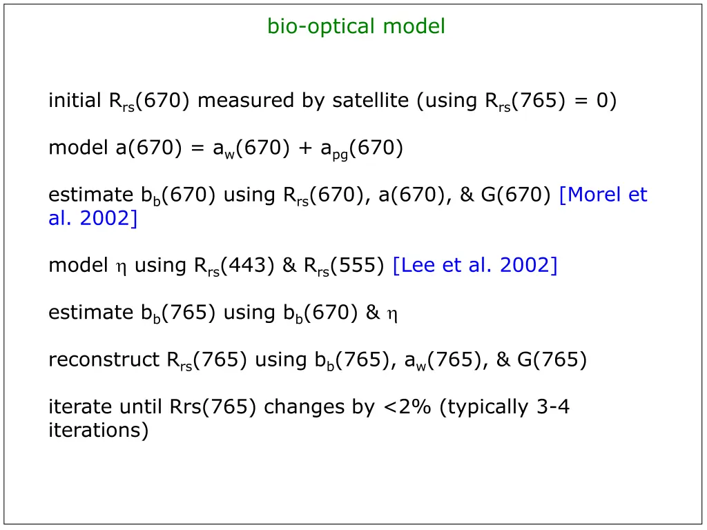 bio optical model 6