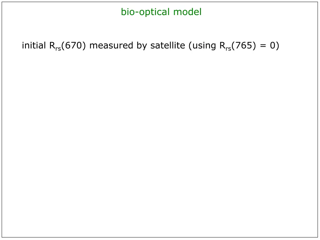 bio optical model