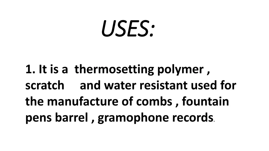 uses uses