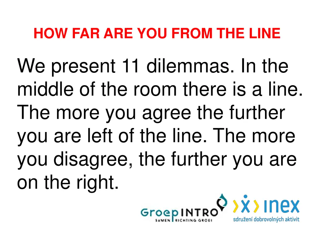 how far are you from the line