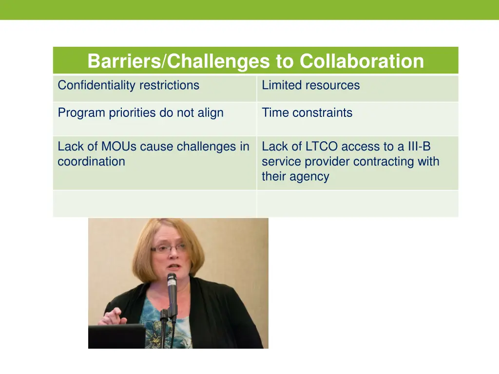 barriers challenges to collaboration