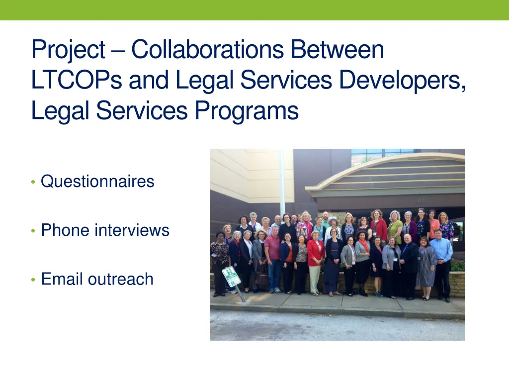 project collaborations between ltcops and legal