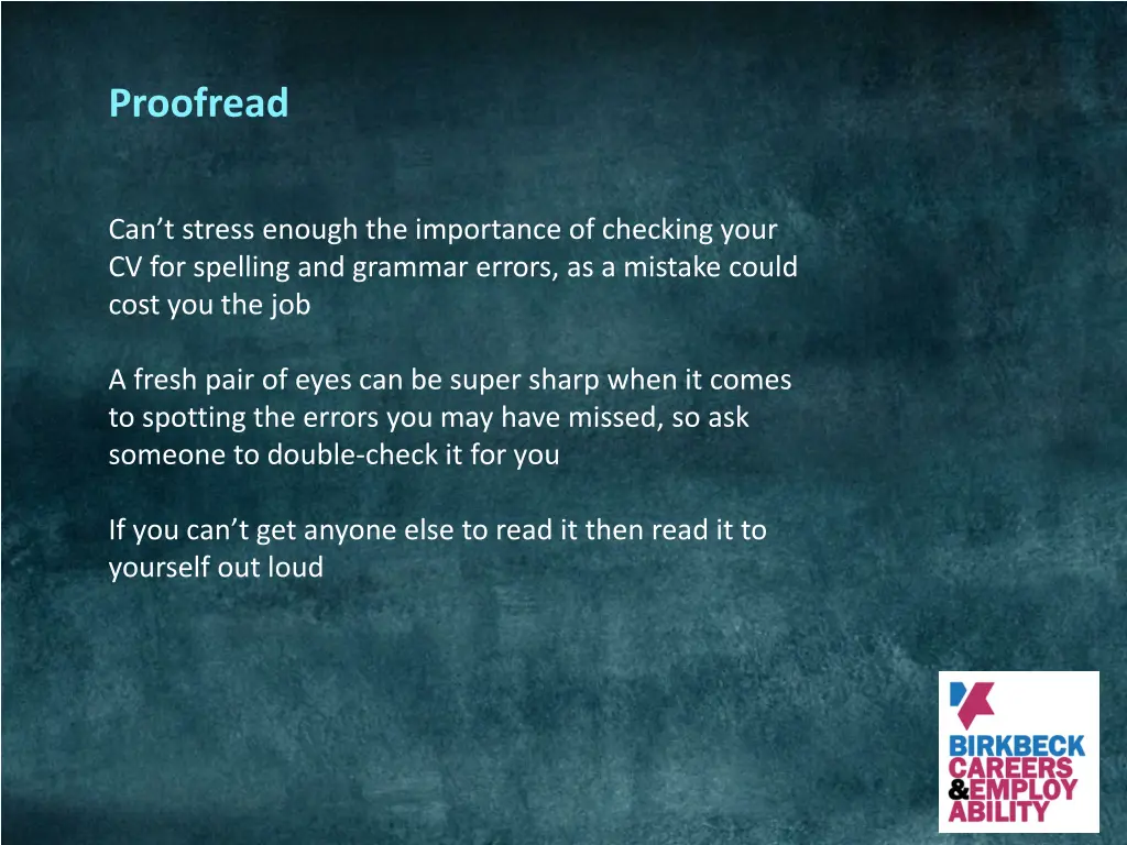 proofread