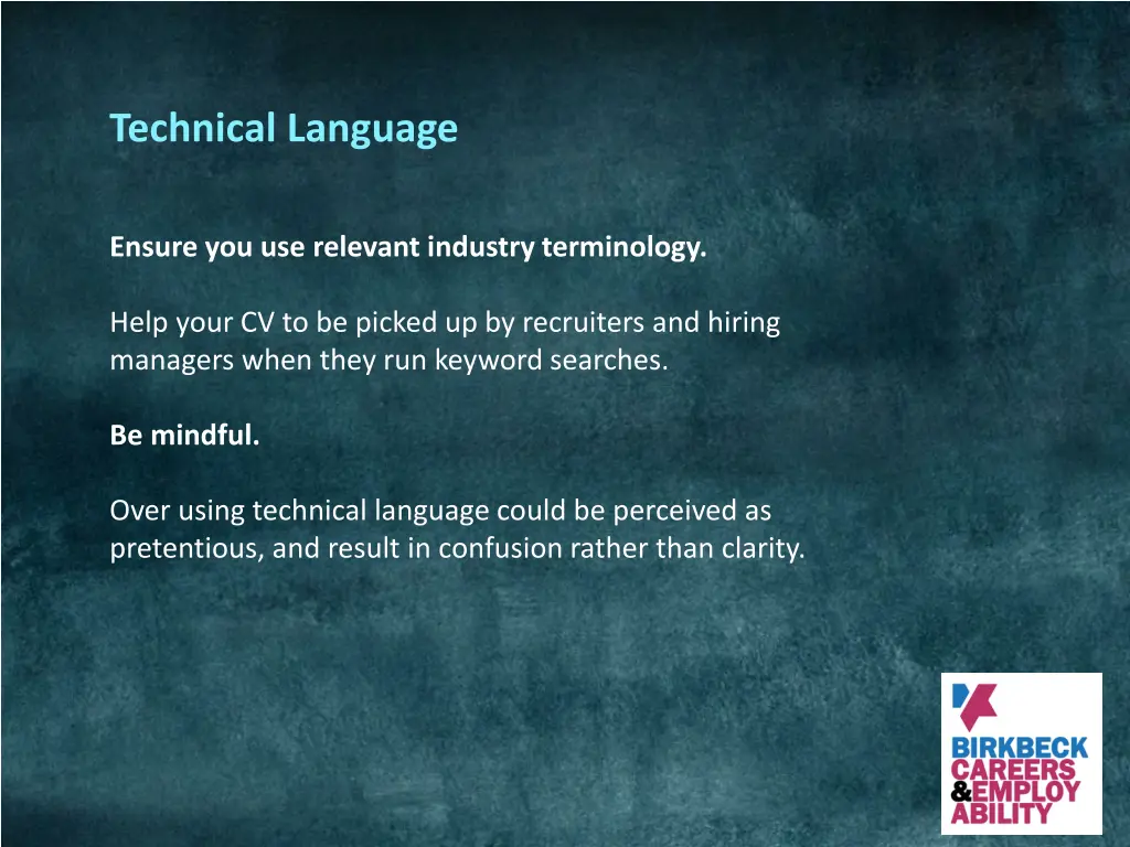 technical language