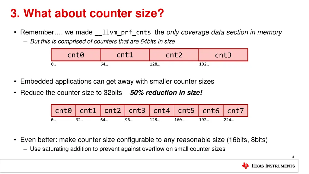 3 what about counter size
