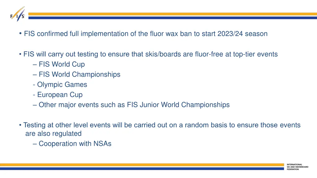 fis confirmed full implementation of the fluor