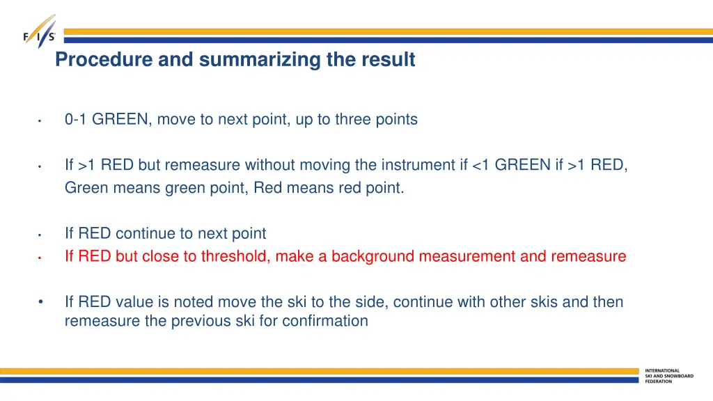 procedure and summarizing the result