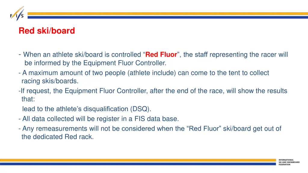 red ski board
