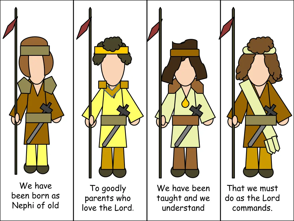 we have been born as nephi of old