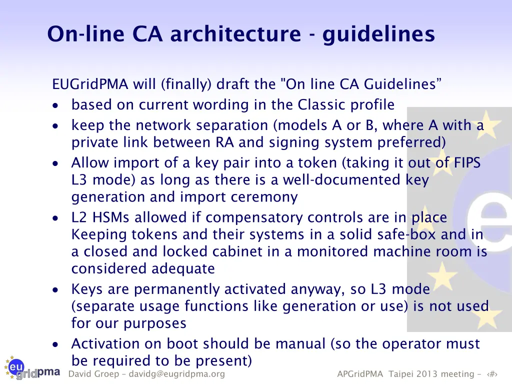 on line ca architecture guidelines