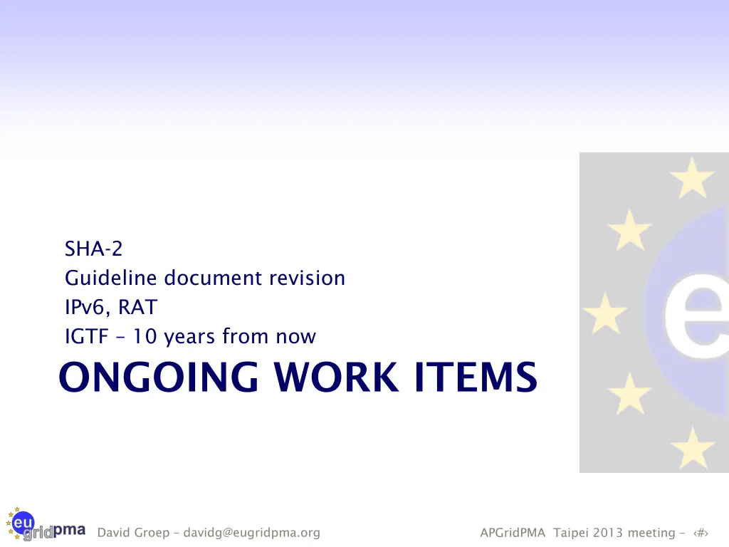 sha 2 guideline document revision ipv6 rat igtf