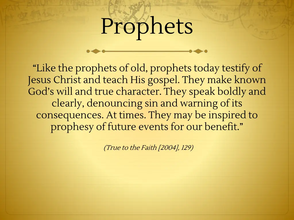 prophets