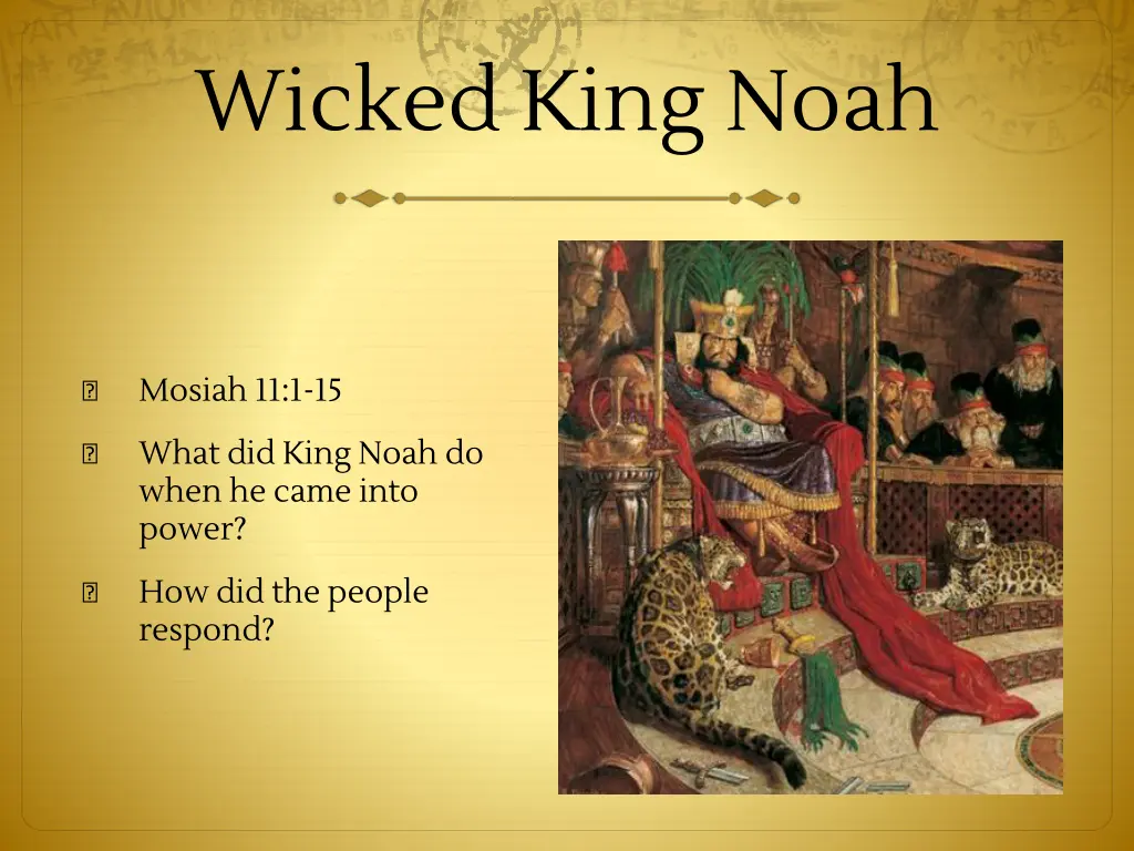 wicked king noah