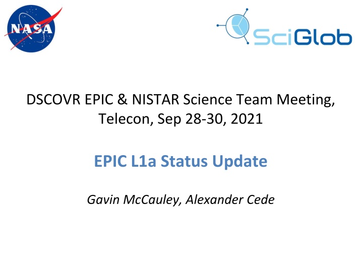 dscovr epic nistar science team meeting telecon