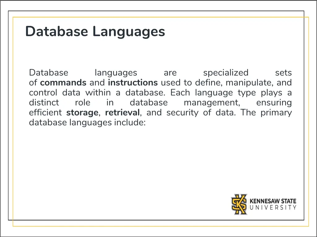 database languages