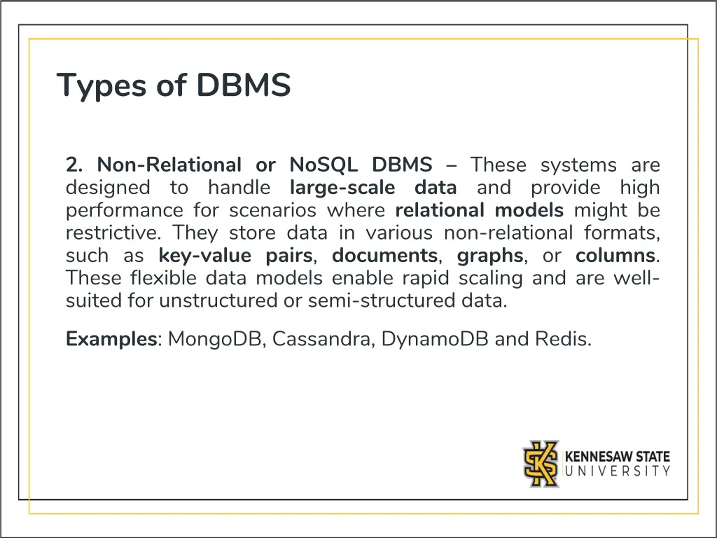 types of dbms 1