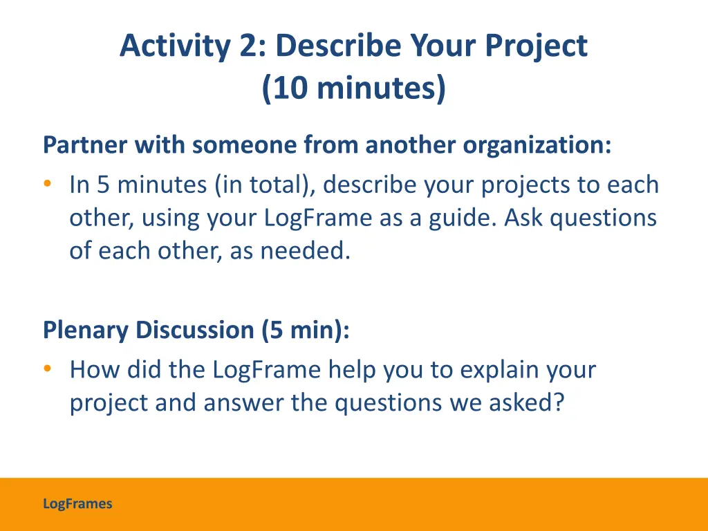 activity 2 describe your project 10 minutes