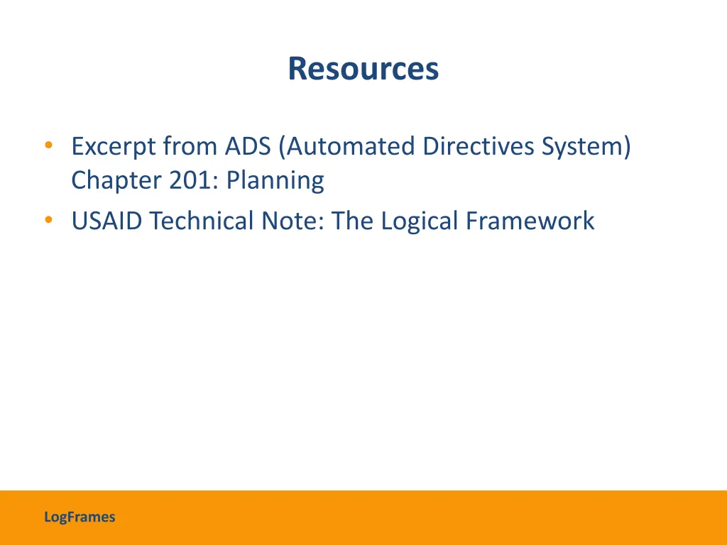 resources