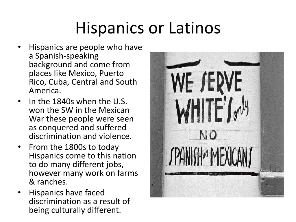 hispanics or latinos hispanics are people