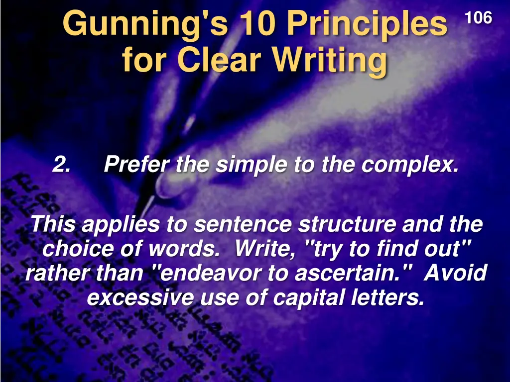 gunning s 10 principles for clear writing 1