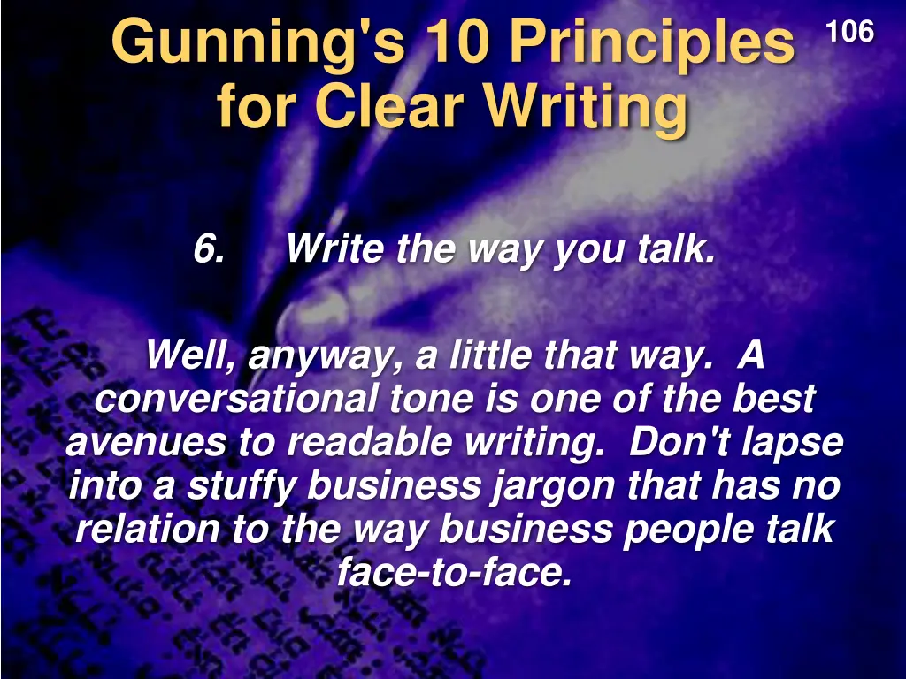 gunning s 10 principles for clear writing 5