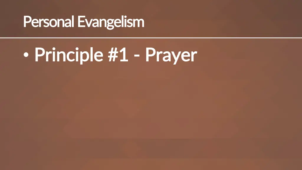 personal evangelism personal evangelism