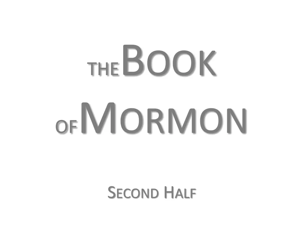 the b ook of m ormon 1