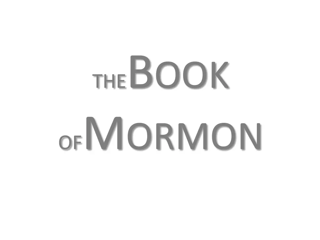 the b ook of m ormon 2