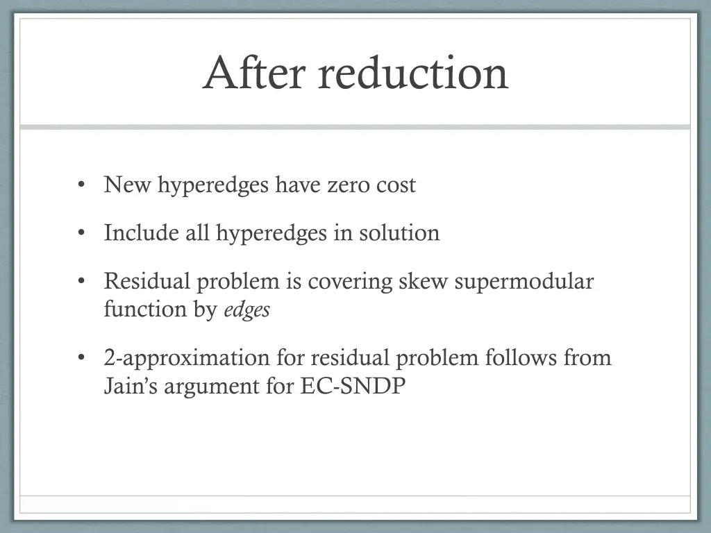 after reduction